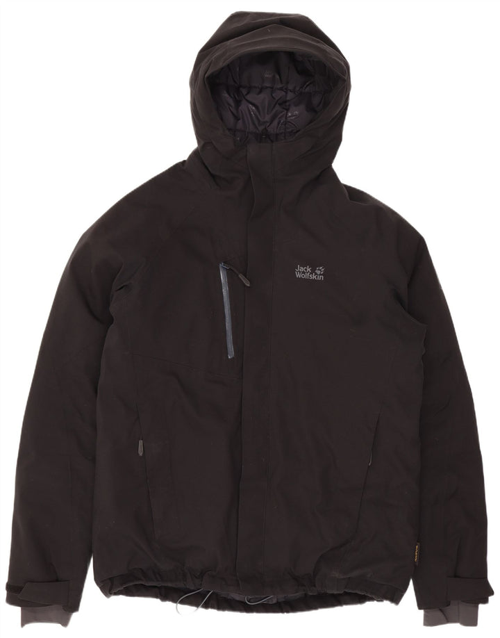 Jack Wolfskin Herre hættepolstret jakke UK 40 Stor sort polyester