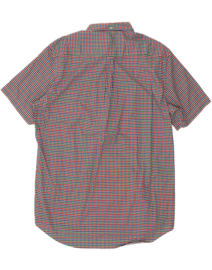Gant Kortærmet Herreskjorte Størrelse 17 1/2 XL Flerfarvet Gingham