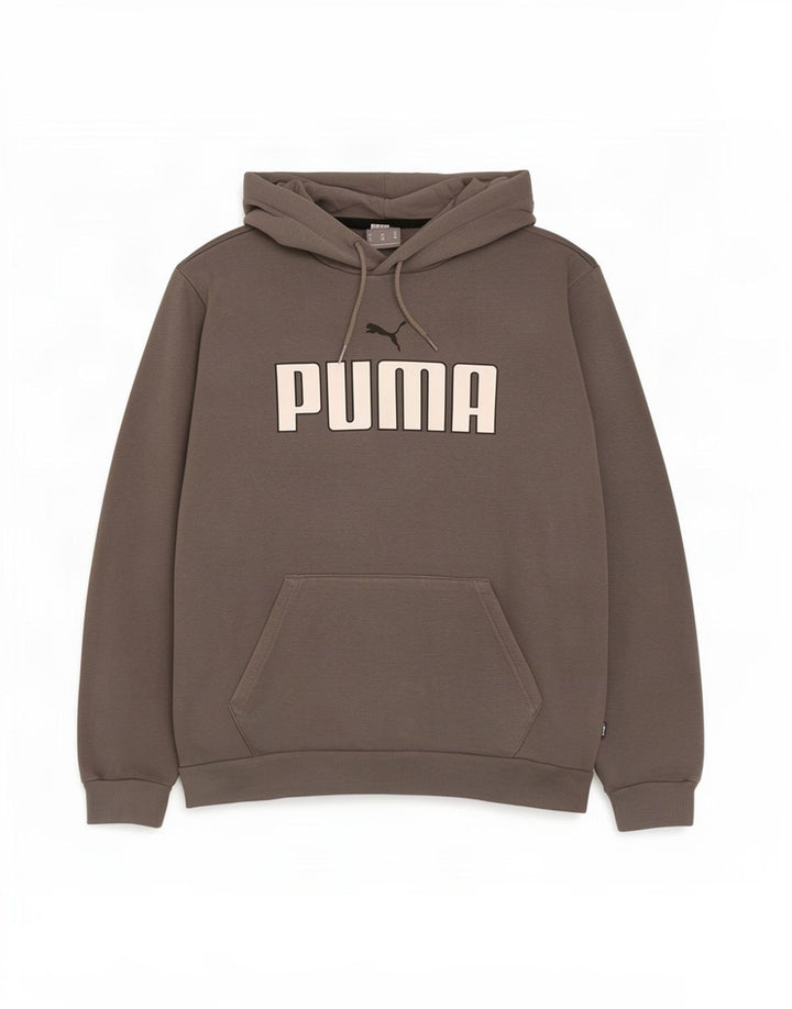 Puma Grafisk hættetrøje til mænd mellemgrå bomuld