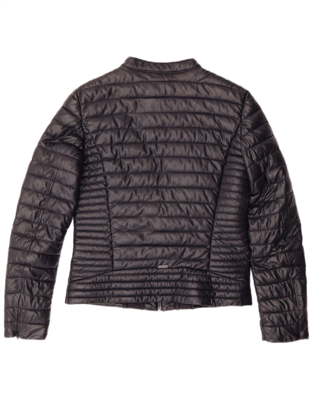 GUESS polstret jakke til kvinder UK 14 Medium Marineblå polyurethan