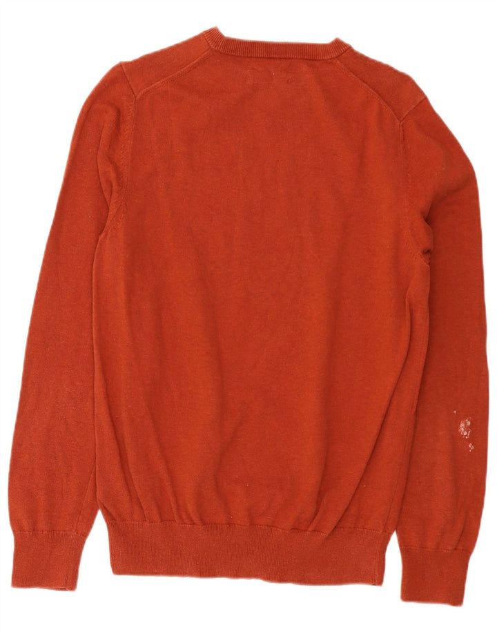 Marks & Spencer Herre Boat Neck Jumper Sweater Medium Brun Bomuld