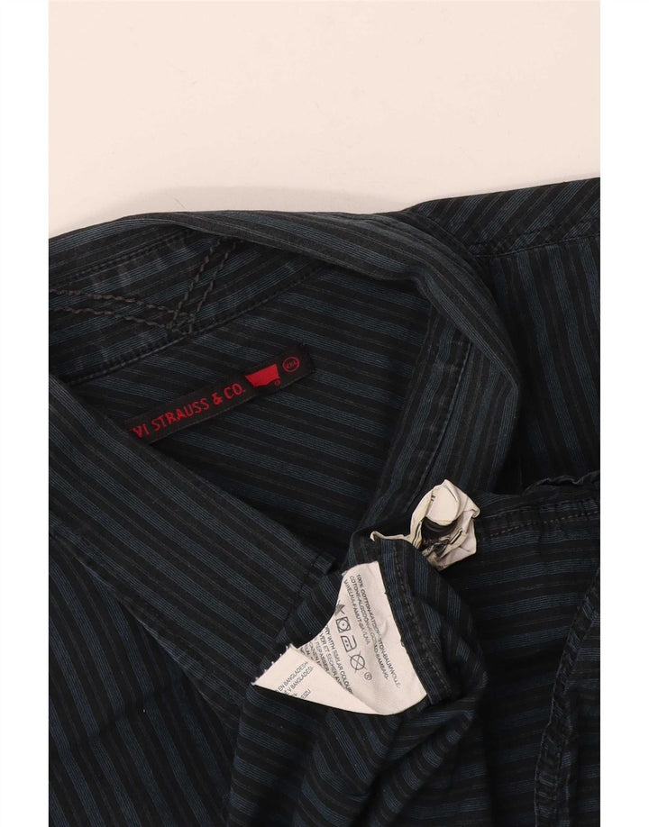 Levi's herreskjorte 2XL marineblå stribet bomuld