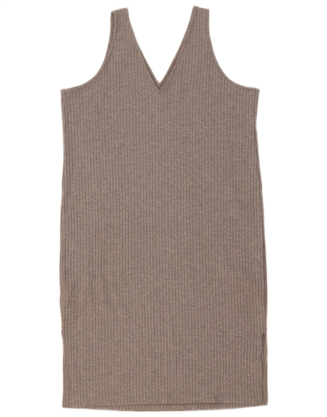 Marks & Spencer Dame Ærmeløs Shift Dress UK 16 Large Grå Polyester