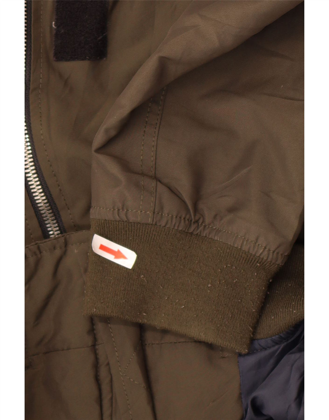 Zara Herre Bomber Jacket UK 40 Large Khaki