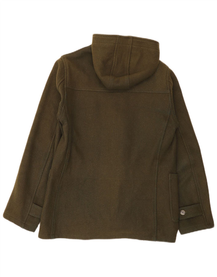 Vintage herre hættejakke UK 38 Medium Khaki Wool