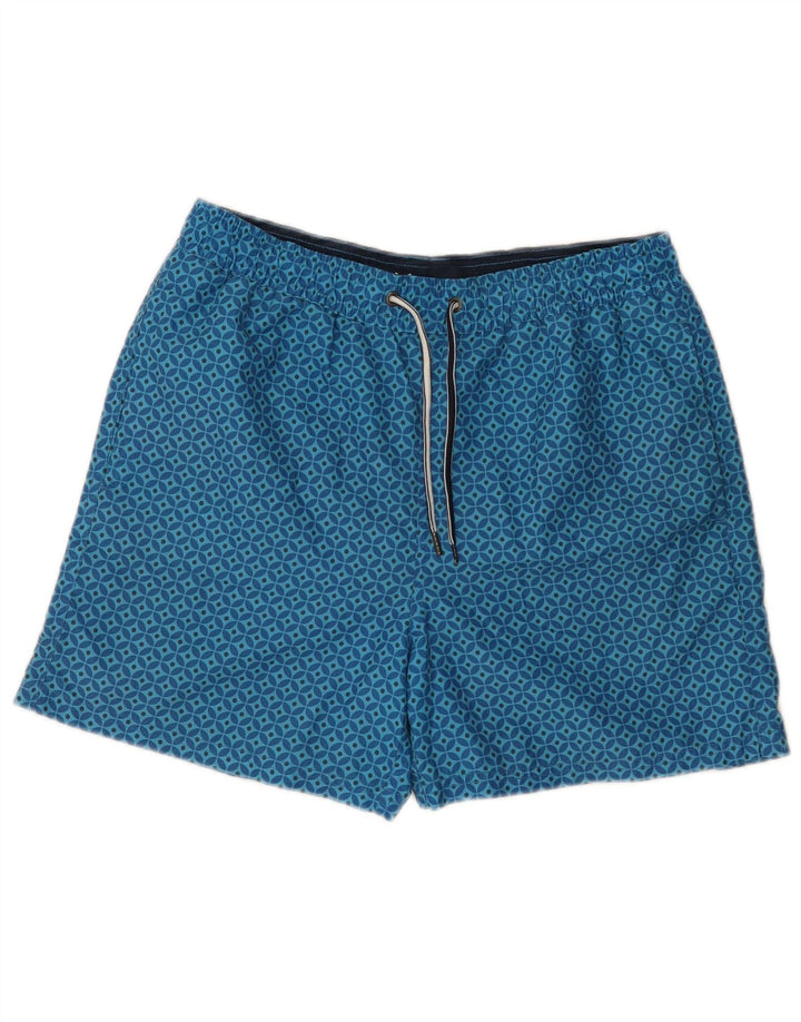 Besætningstøj Herre badeshorts Små blå geometriske
