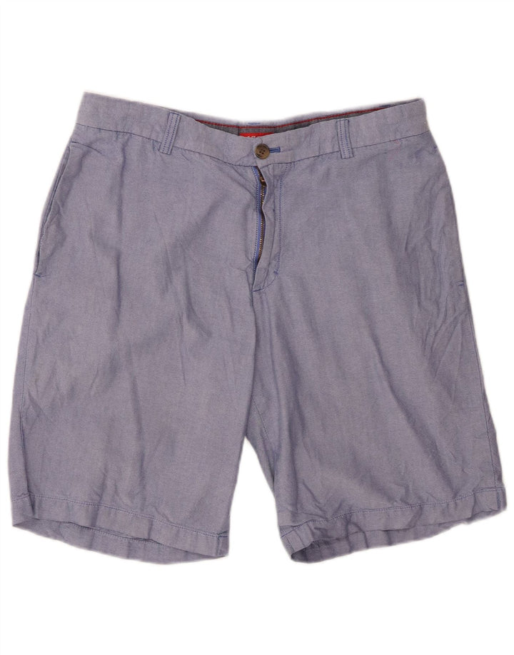 IZOD Chino Shorts til mænd W34 Large Blue Bomuld