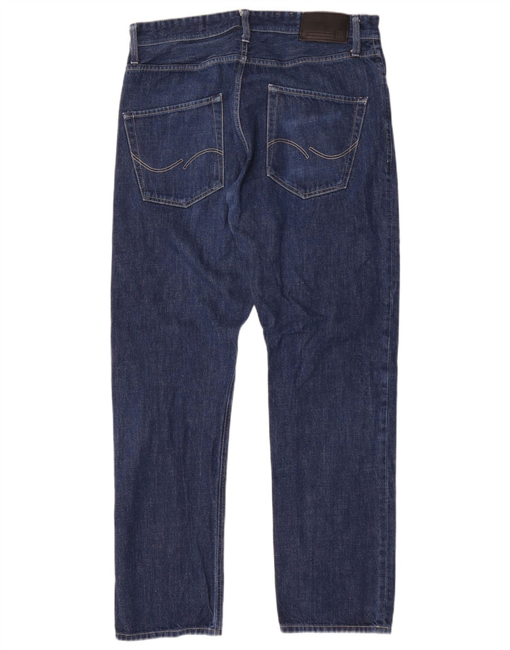 Jack & Jones Straight Jeans til mænd W34 L32 Blå Bomuld
