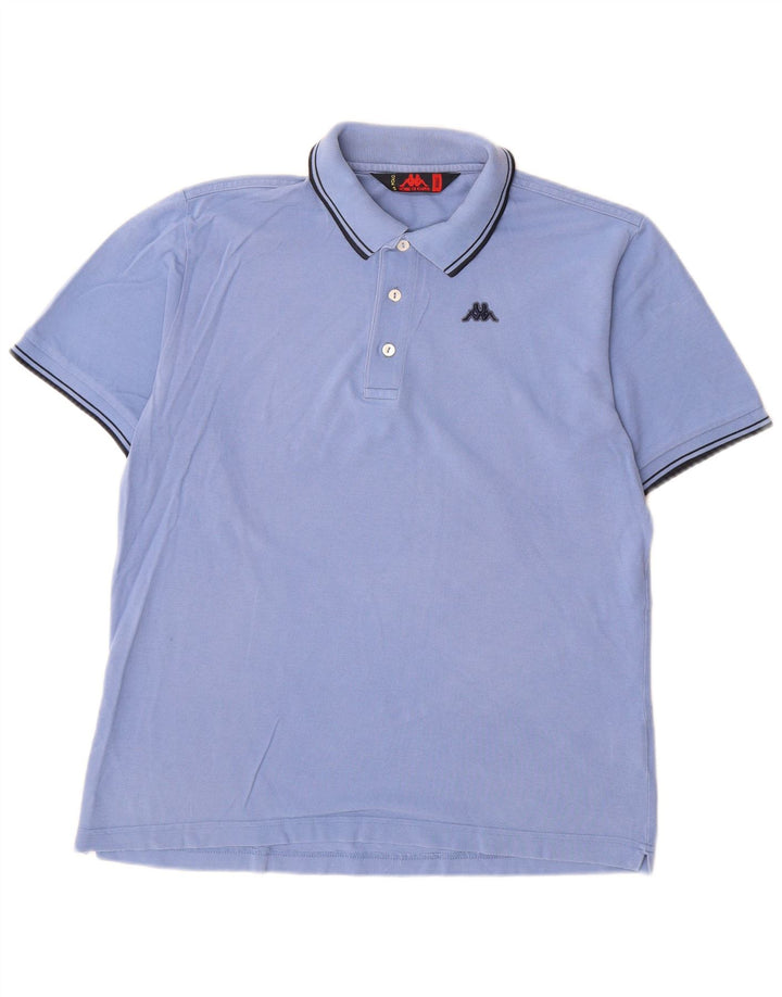 Kappa Herre La Polo Polo Shirt Lille Blå Bomuld