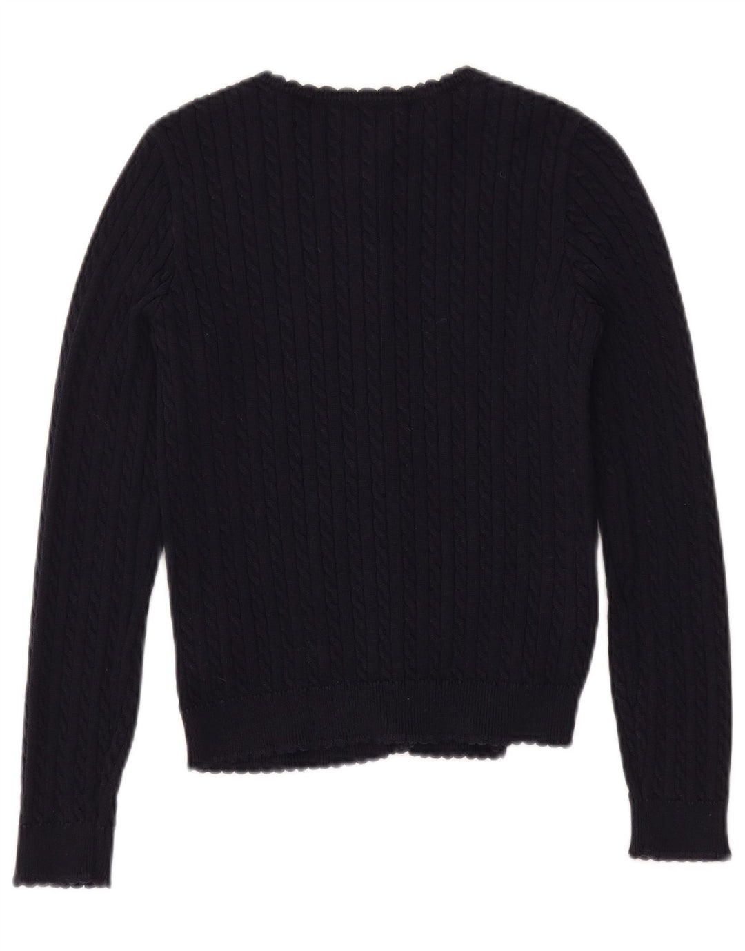 POLO RALPH LAUREN Pige Cardigan Sweater 12-13 År Stor Marineblå