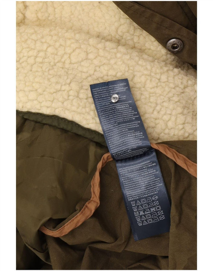 Tommy Hilfiger Herre Hooded Parka Jacket UK 44 2XL Khaki Polyester