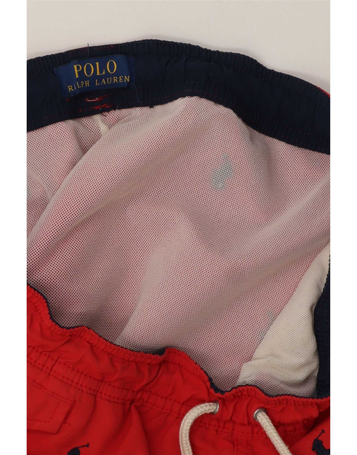 Polo Ralph Lauren Herre grafiske svømmeshorts Små rød polyester