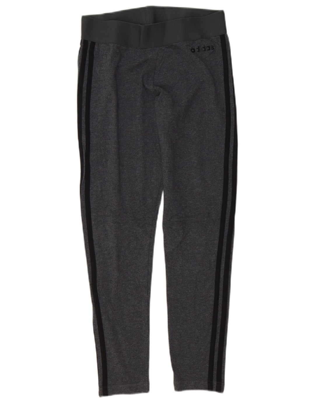 ADIDAS Dame Leggings UK 8/10 Small Grey Bomuld
