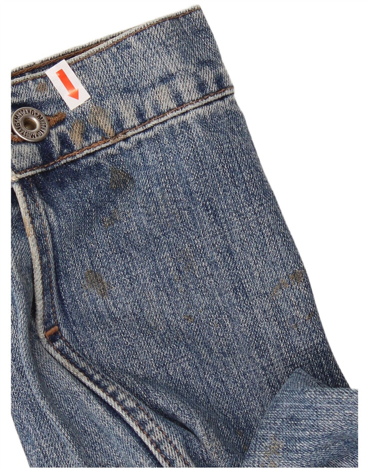 MUSTANG Mens Denim Jacket UK 42 XL Blue Cotton