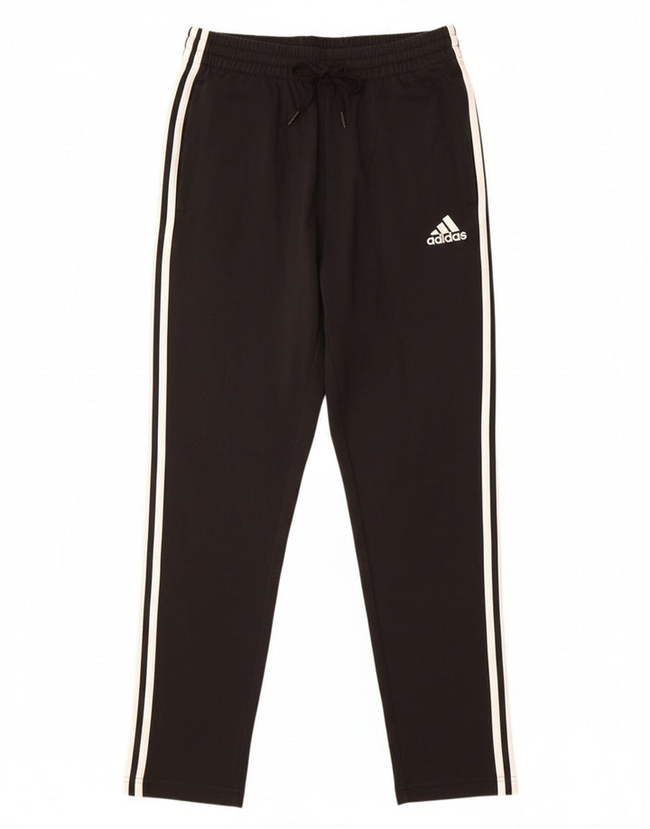 ADIDAS Mens Regular Fit Tracksuit Trousers Medium  Black Cotton