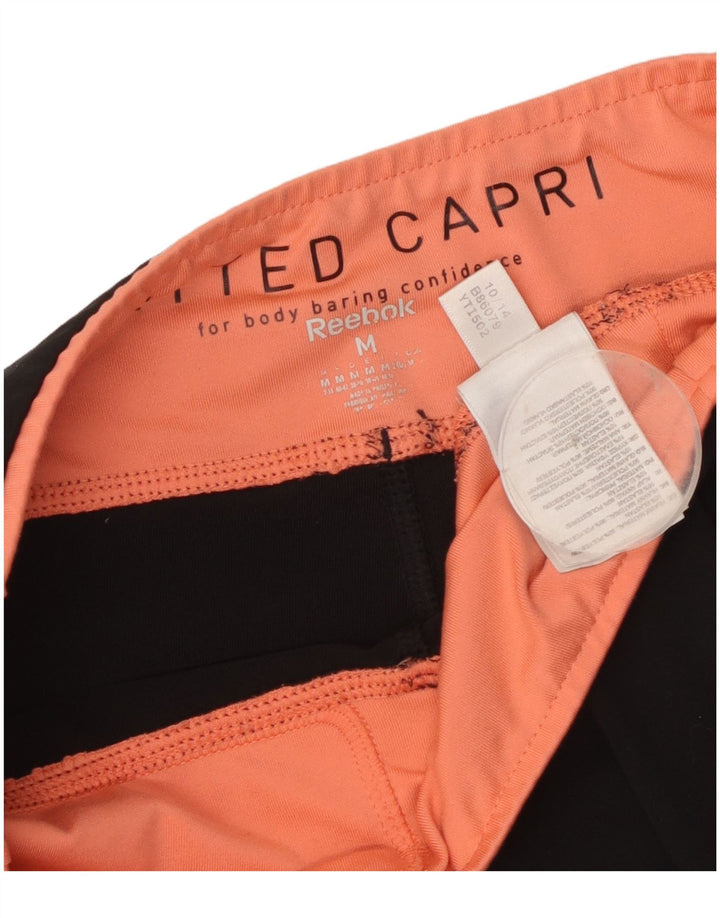 Reebok Capri Leggings til kvinder DK 14 Medium Sort Polyester