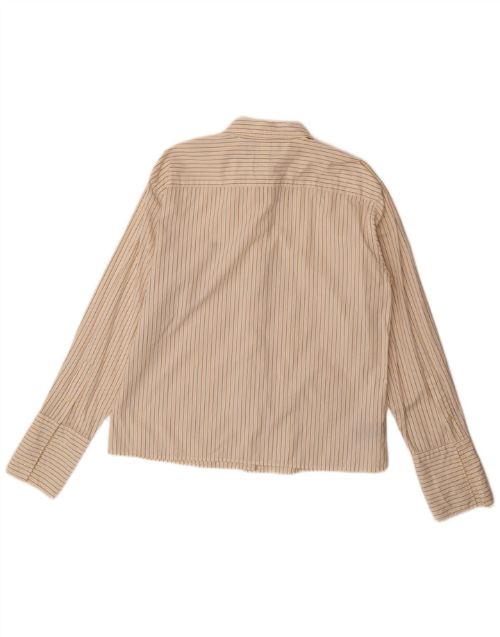 Ralph Lauren Womens Regular Fit Formel skjorte US 10 Stor beige stribet