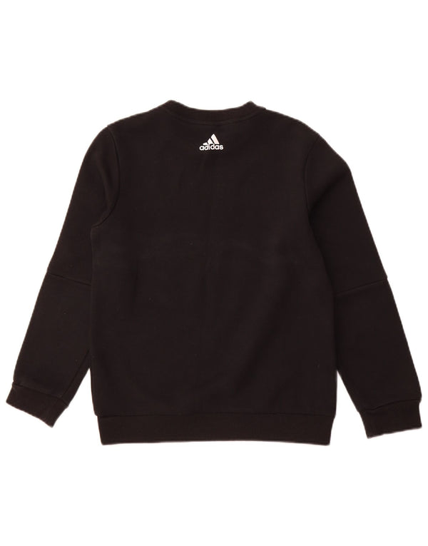 ADIDAS Grafisk Sweatshirt-trøje til drenge 11-12 år Sort Colourblock Bomuld