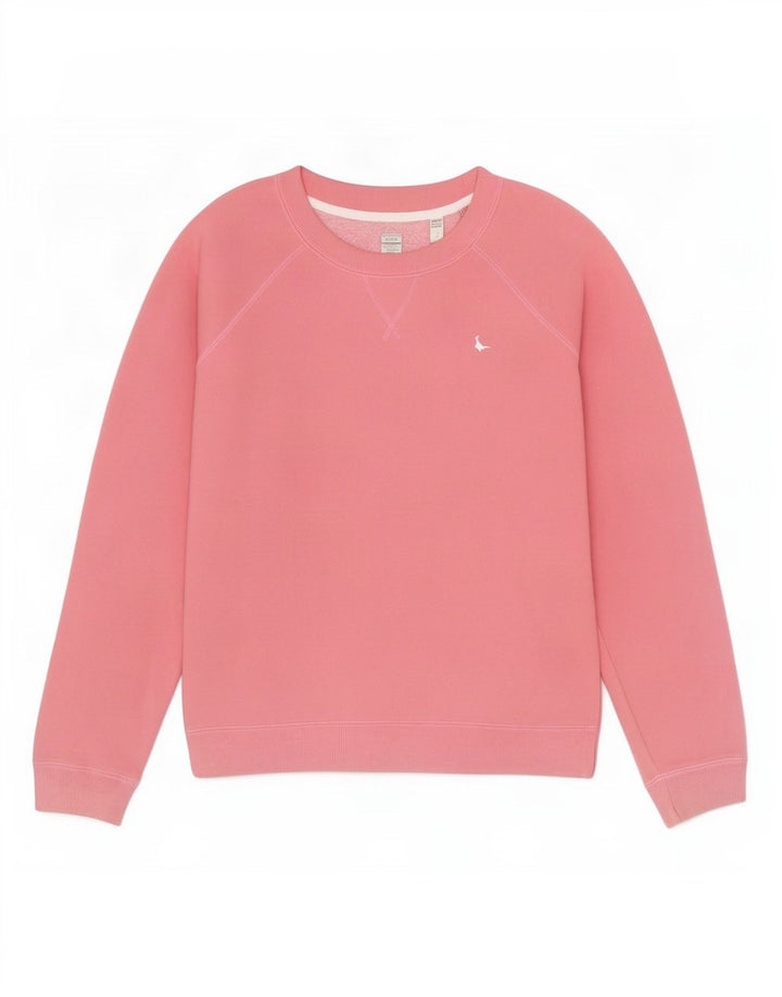 Jack Wills Dame Oversized Sweatshirt Jumper UK 8 Small Pink Bomuld