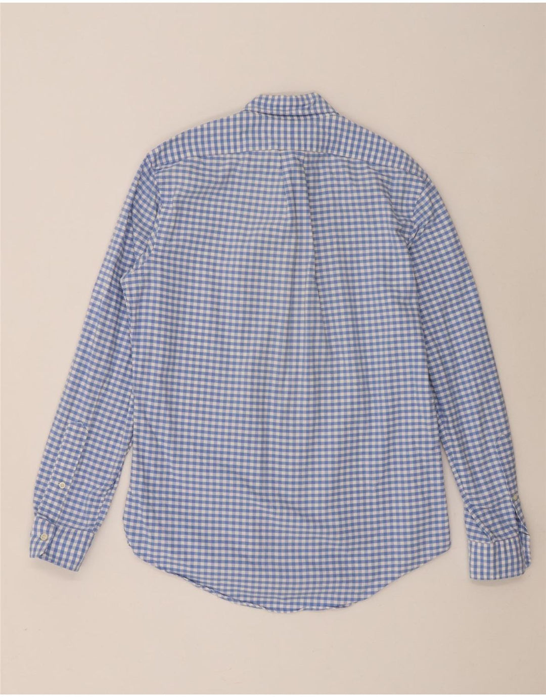 Ralph Lauren Herre Custom Fit skjorte lille blå Gingham bomuld