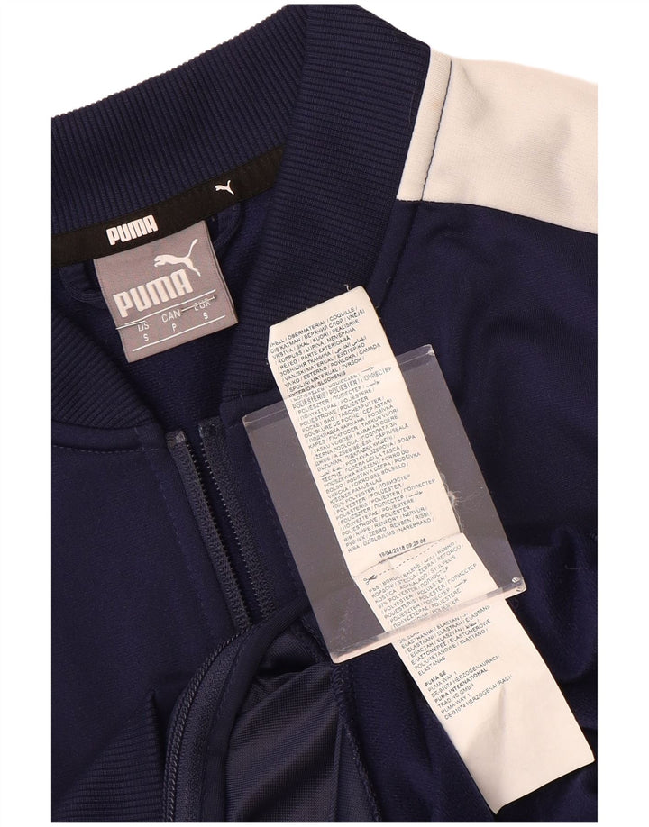 Puma træningsdragt til mænd, topjakke, lille marineblå colourblock polyester