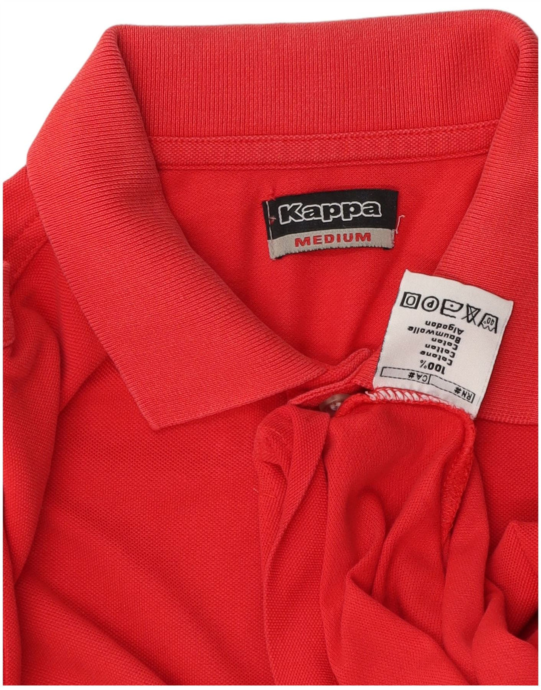 Kappa herre poloshirt Medium rød bomuld