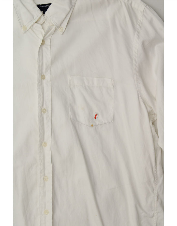 BLUNAUTA Mens Shirt Size 44 XL White Cotton Vintage Blunauta and Second-Hand Blunauta from Messina Hembry 