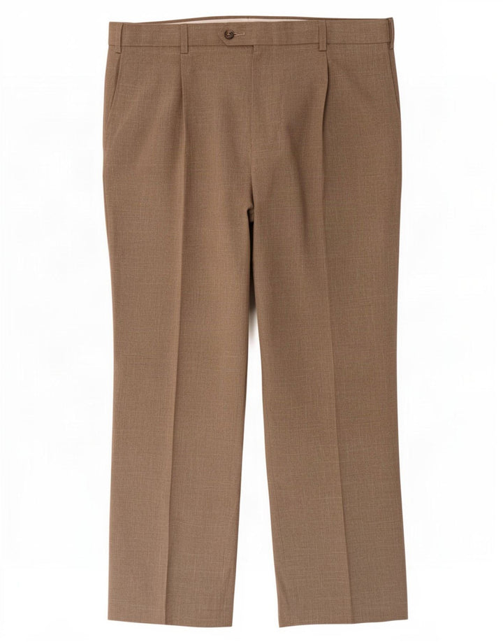 Marks & Spencer Herre Regular Fit Suit Bukser W38 L31 Beige Polyester