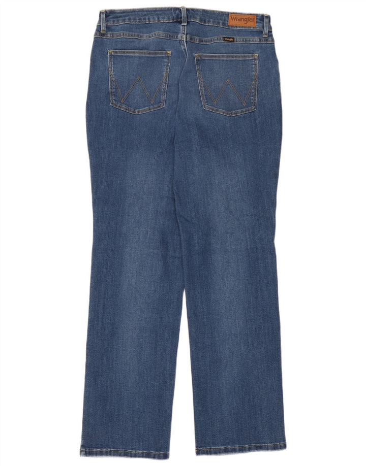Wrangler lige jeans til kvinder W32 L30 blå bomuld