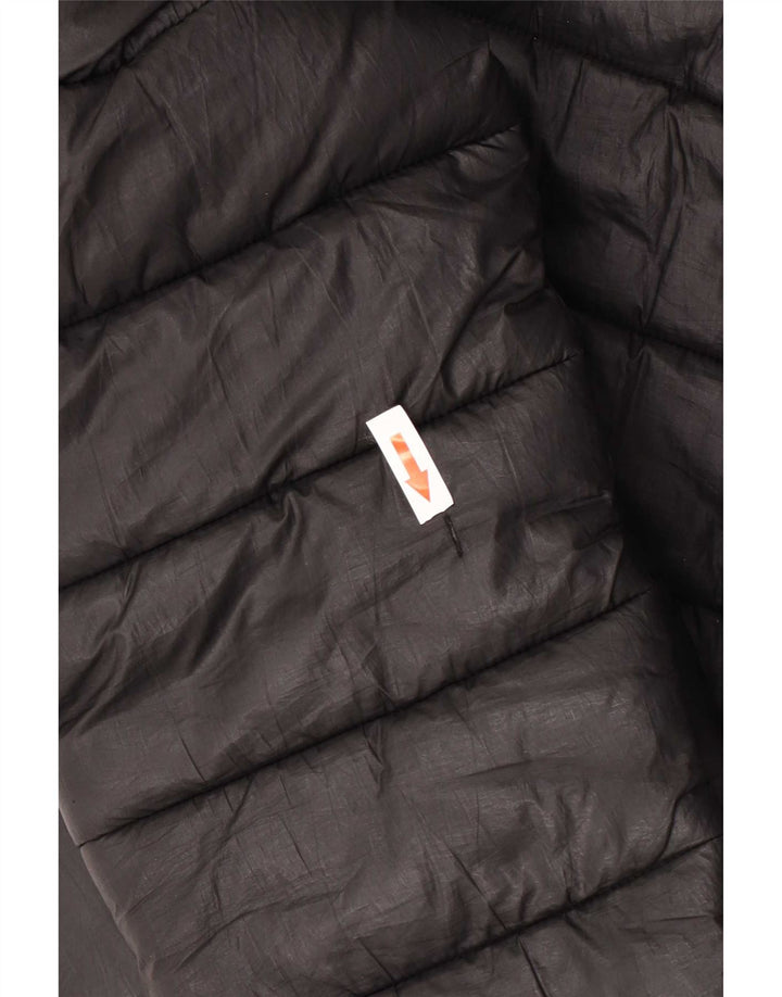 Champion Dame Hætte Polstret Jakke UK 12 Medium Sort Polyester