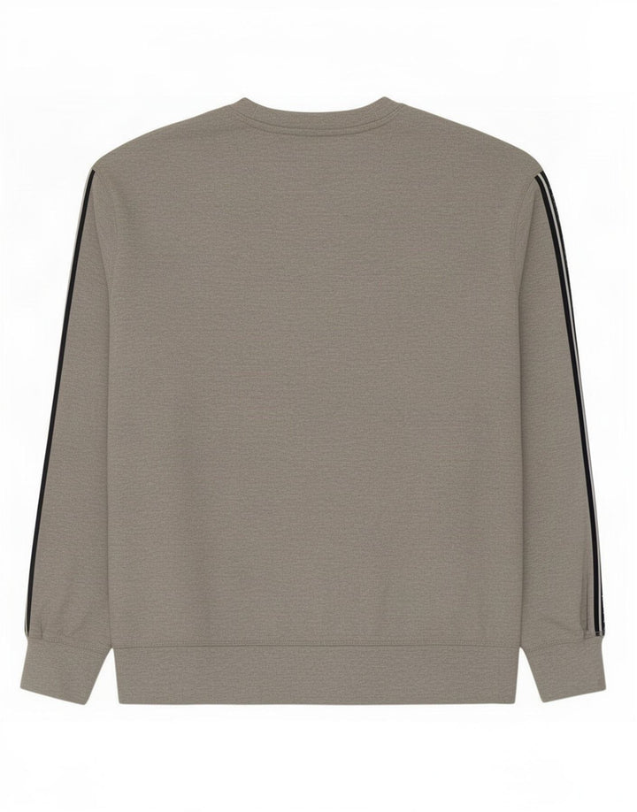Jack Wills Herre Grafisk Sweatshirt Jumper Stor Grå Colourblock Bomuld