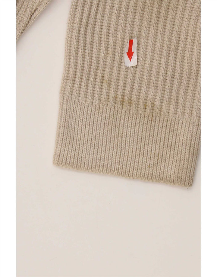 Green Coast Herre V-hals sweater IT 52 Stor Grå Merinould