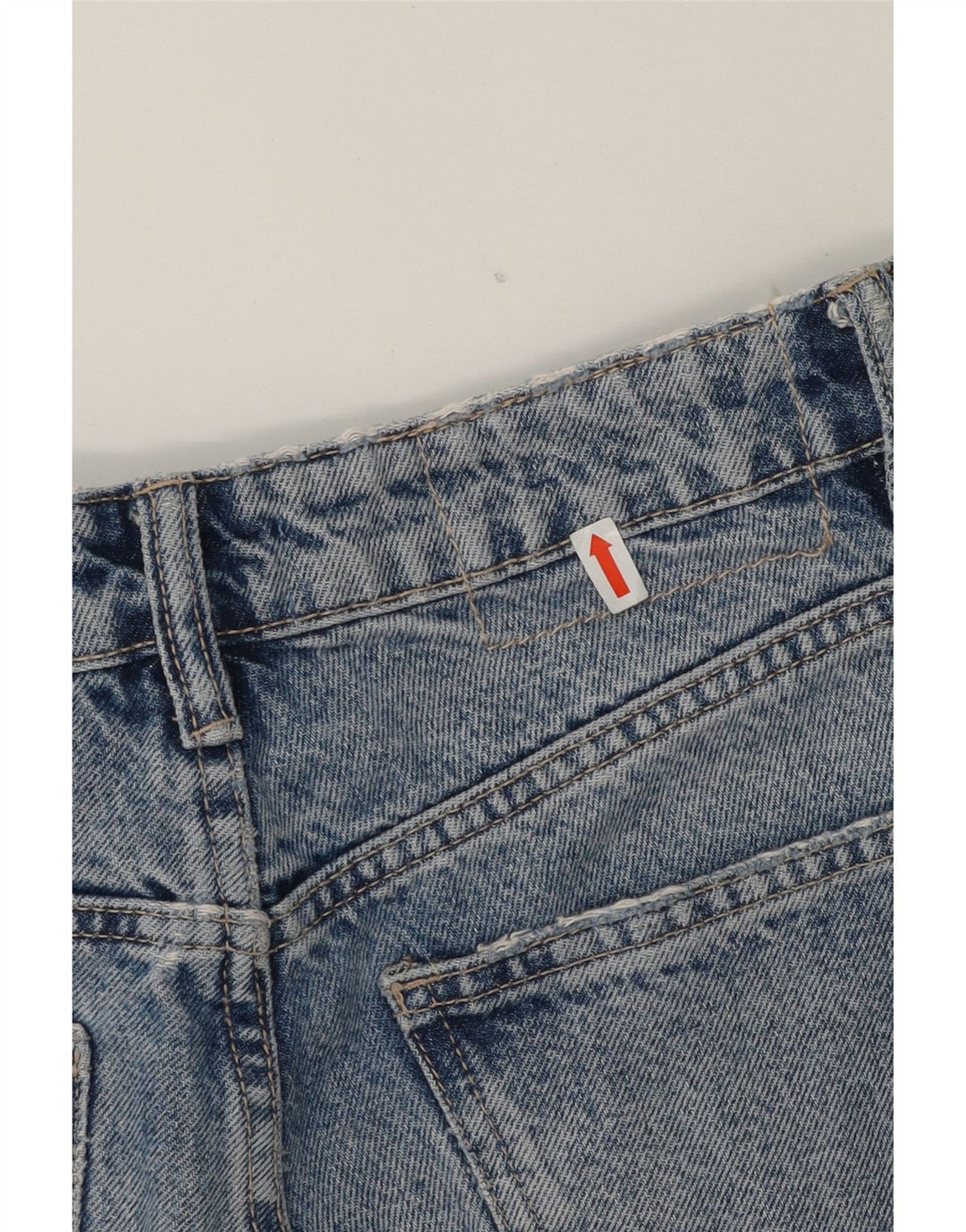 ZARA Womens Distressed Straight Jeans EU 38 Small W28 L28 Blue Cotton Vintage Zara and Second-Hand Zara from Messina Hembry 