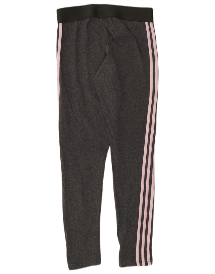 ADIDAS Dame Leggings UK 12/14 Medium Grey Bomuld