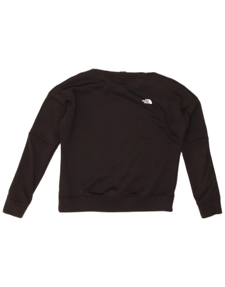 THE NORTH FACE Dame Oversized Sweatshirt Jumper UK 10 Lille Sort