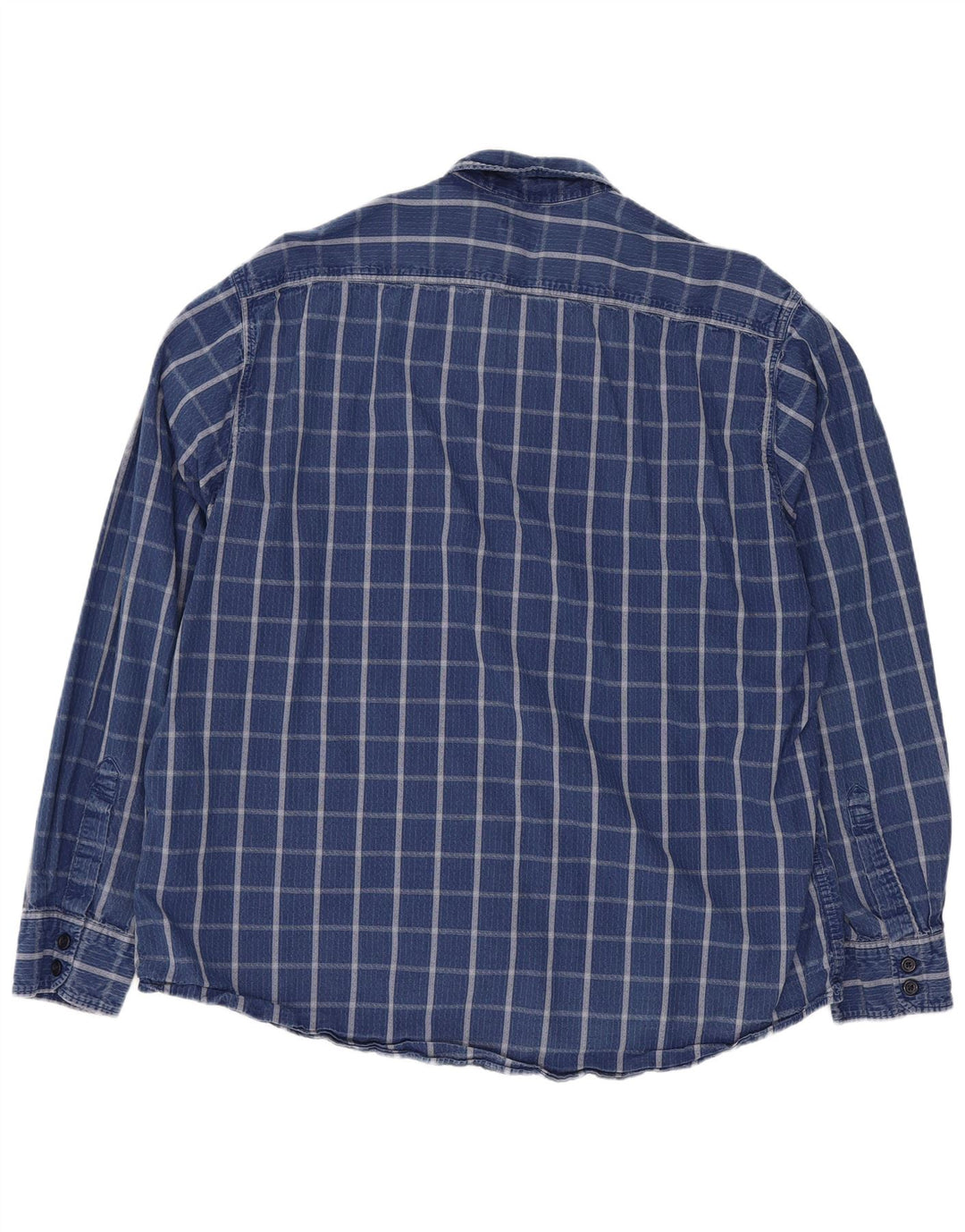 Levi's herreskjorte XL blå ternet bomuld