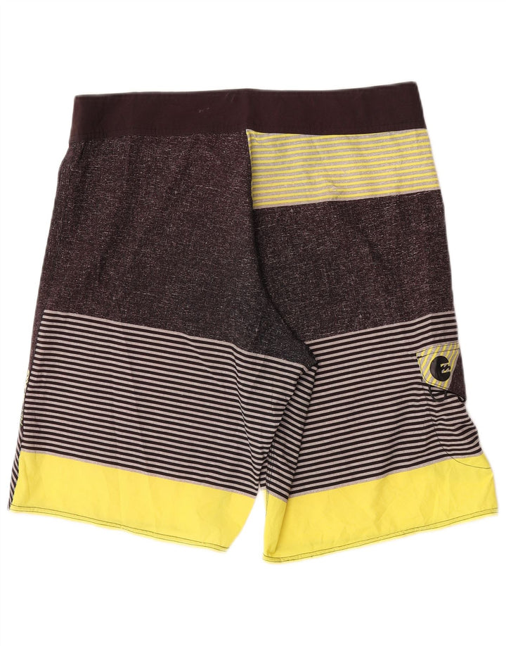 Billabong Badeshorts til mænd, store gråstribede polyester