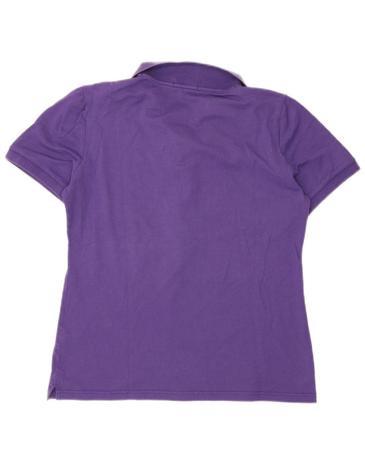 Joop Dame Polo Shirt IT 44 Medium Lilla Bomuld