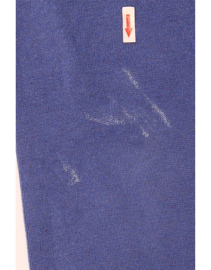 Gant herre rund hals sweater mellemblå bomuld