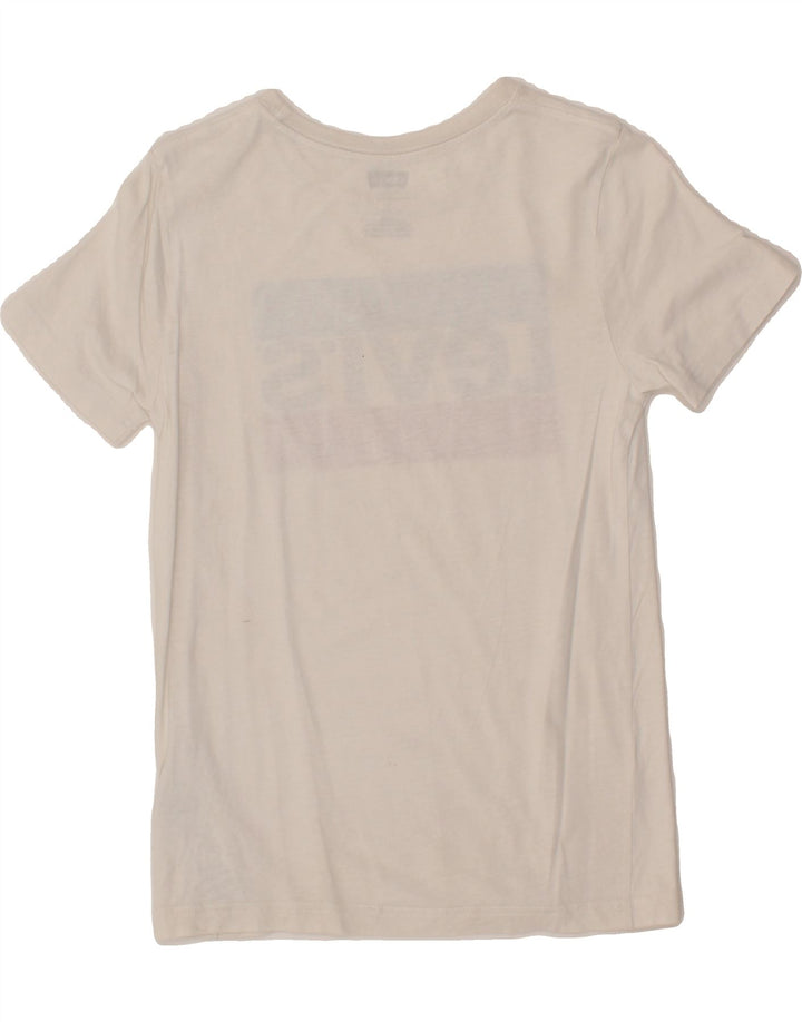 LEVI'S Boys Graphic T-Shirt Top 11-12 Years White Cotton Vintage Levi's and Second-Hand Levi's from Messina Hembry 