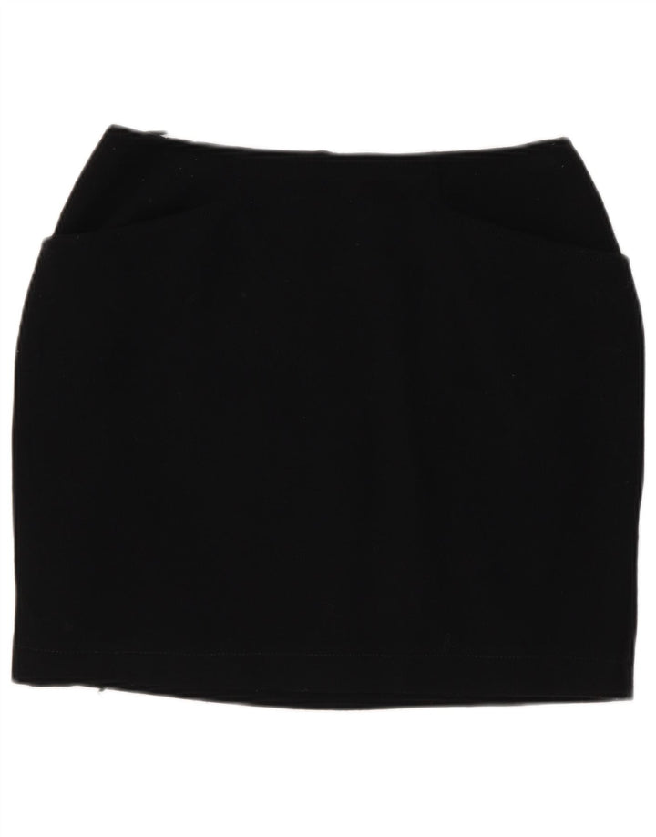 Marella Dame Mini Nederdel UK 10 Small W26 Sort Uld