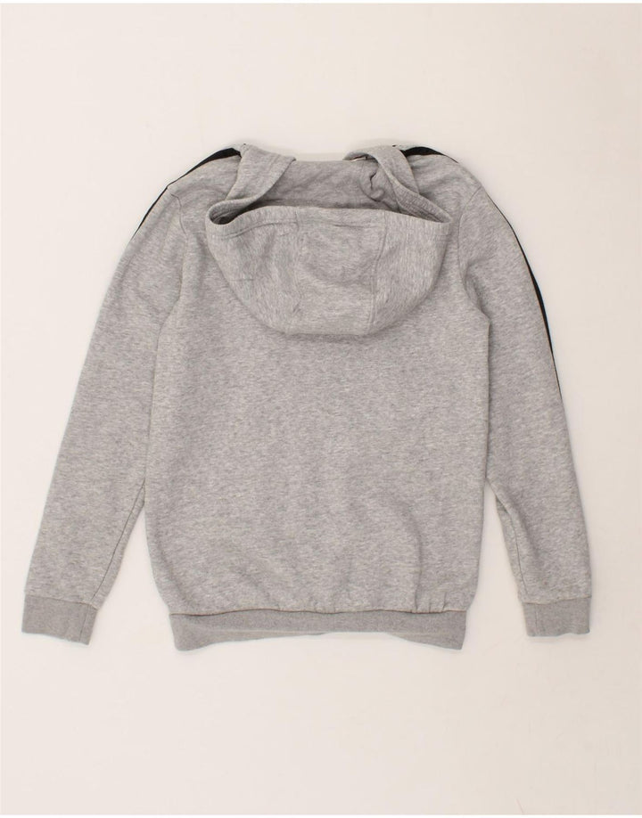 ADIDAS Boys Zip Hoodie Sweater 11-12 Years Grey Vintage Adidas and Second-Hand Adidas from Messina Hembry 