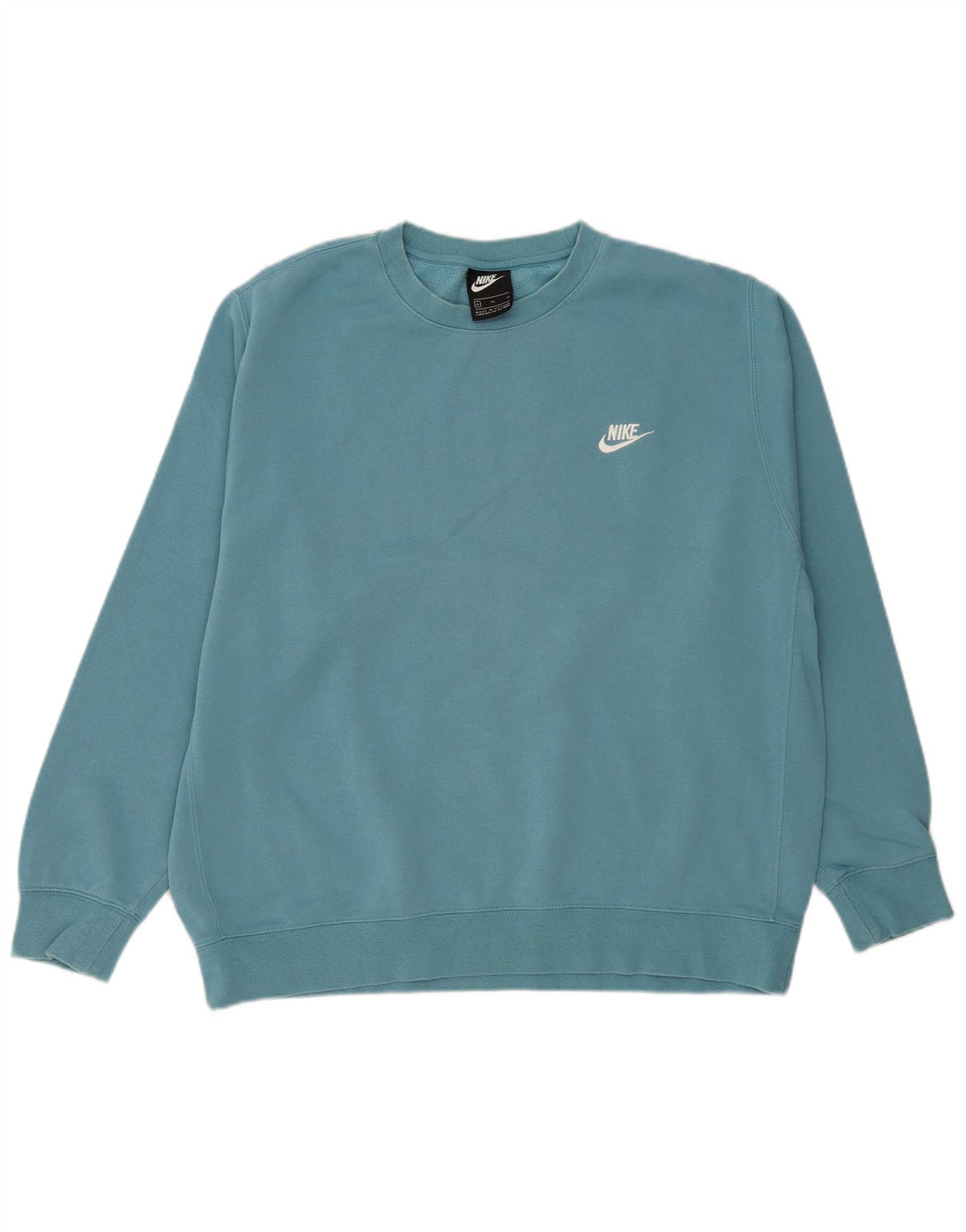 NIKE Sweatshirt Jumper til mænd XL Blå bomuld