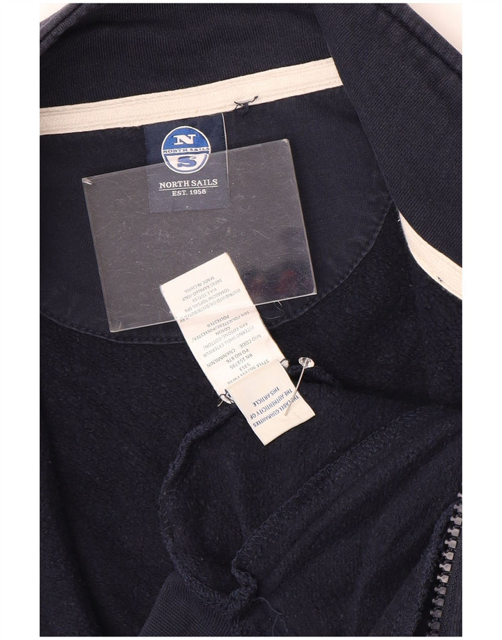 NORTH SAILS Womens Graphic Tracksuit Top Jacket UK 14 Large Navy Blue