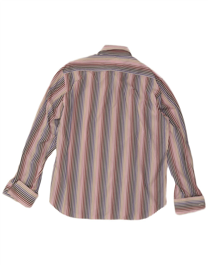 Ted Baker Herre formel skjorte størrelse 17 1/2 XL Flerfarvet stribet bomuld