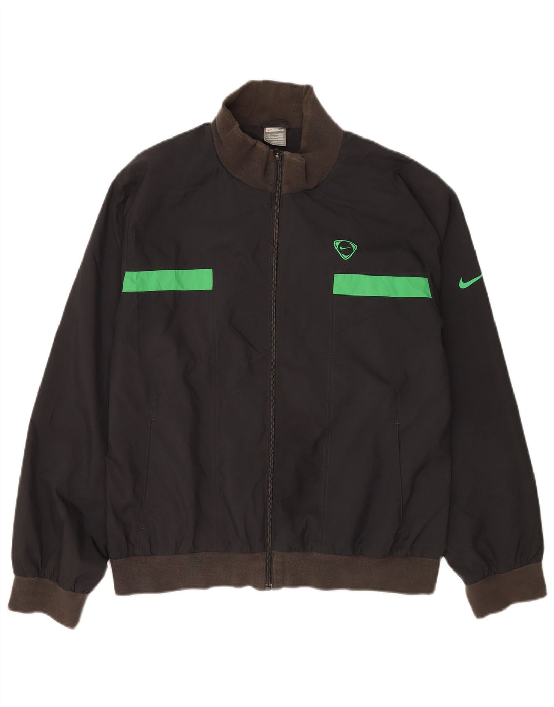 Nike Træningsdragt til mænd Topjakke UK 39/41 Medium Sort Polyester Sports
