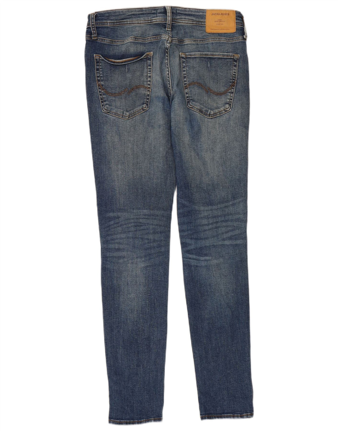 JACK & JONES Slim Jeans til mænd W32 L32 Blå polyester