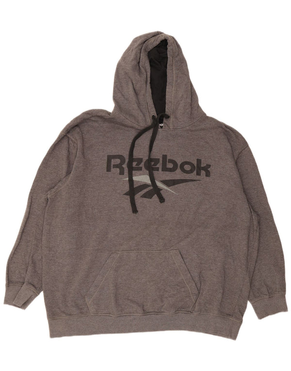 Reebok Herre grafisk hættetrøje 3XL grå bomuld
