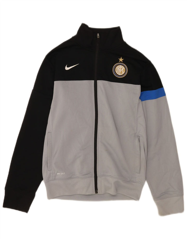 Nike Boys Inter Milan træningsdragt topjakke 10-11 år mellemgrå