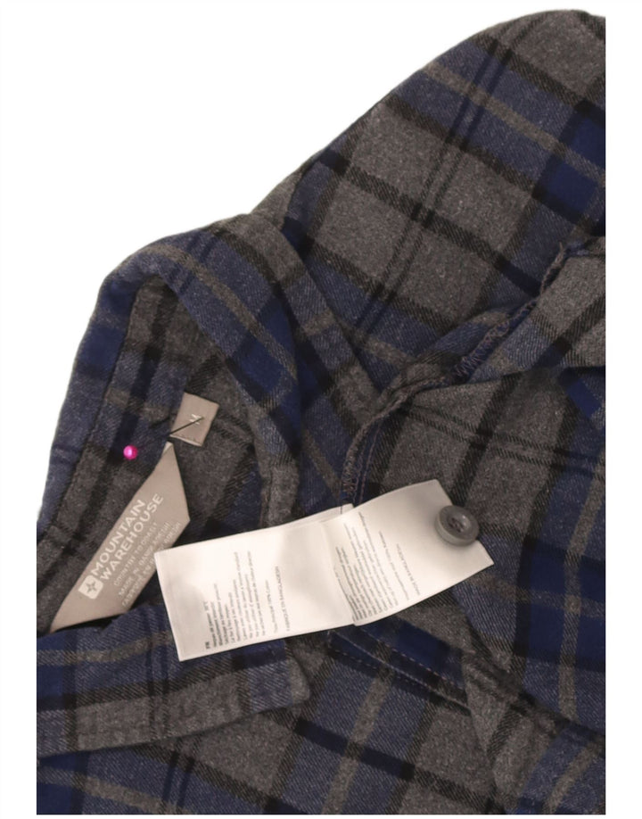 Mountain Warehouse Herre Flanelskjorte Medium Grey Ternet Bomuld